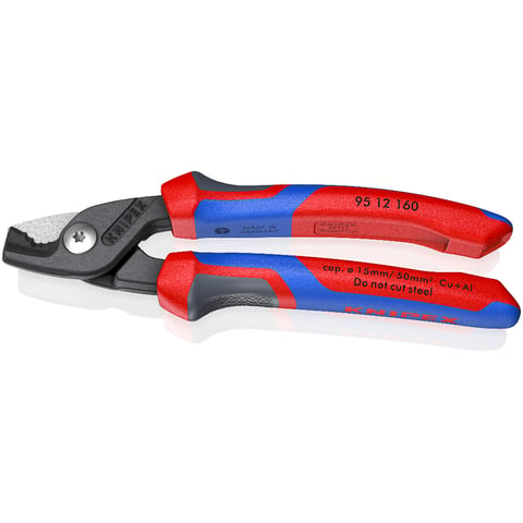 KNIPEX 95 12 160 Kabelschaar ..tengrepen gebruineerd 160 mm