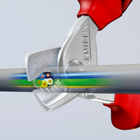 KNIPEX 95 16 160 Kabelschaar ..en, VDE-getest verchroomd 16