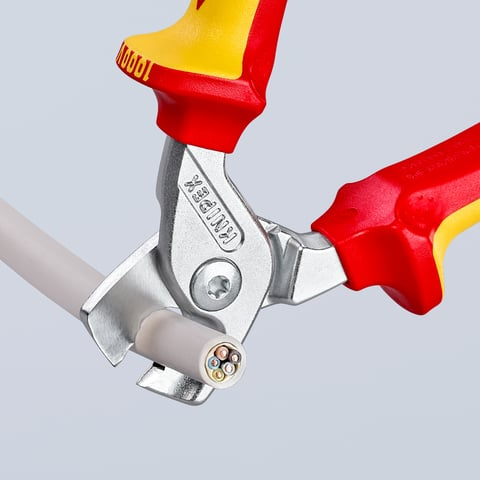 KNIPEX 95 16 160 Kabelschaar ..en, VDE-getest verchroomd 16