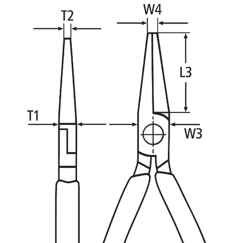 KNIPEX 3015-140 PLATBEKTANG