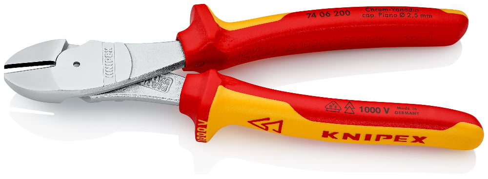 KNIPEX 7406-200 ZIJSNIJTANG