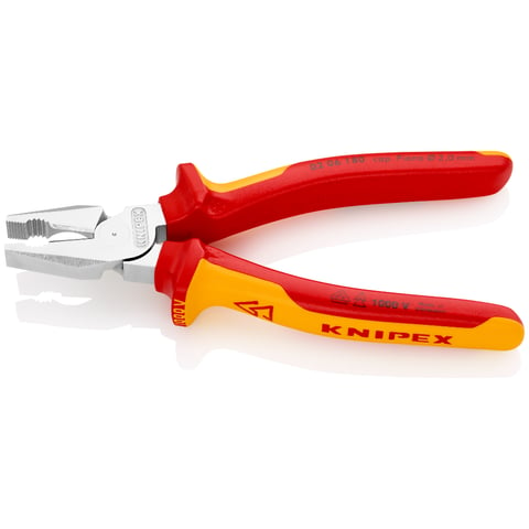 KNIPEX 02 06 180 Combinatiet. .. VDE-getest verchroomd 180 m