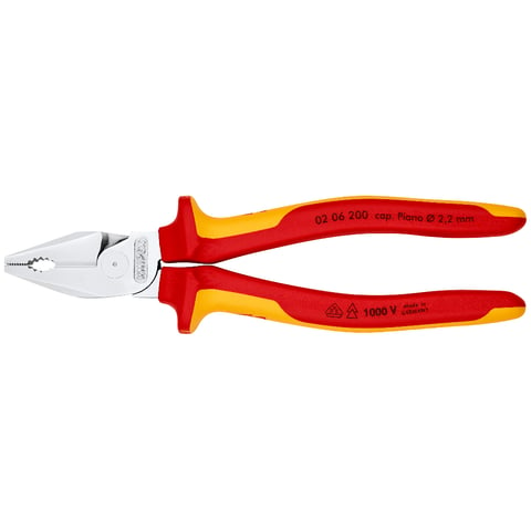 KNIPEX 02 06 200 Combinatiet. .. VDE-getest verchroomd 200 m