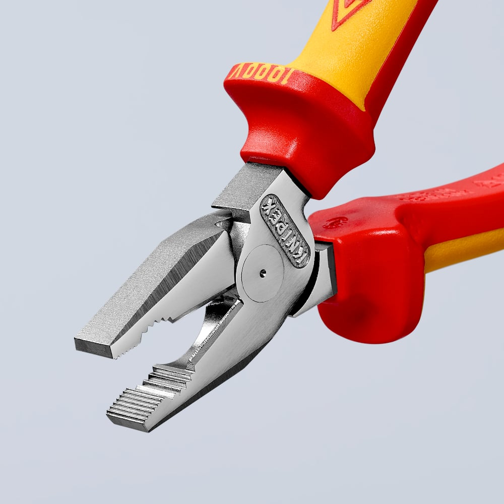 KNIPEX 02 06 225 Combinatiet. .. VDE-getest verchroomd 225 m