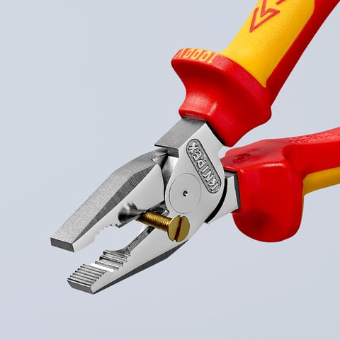 KNIPEX 02 06 225 Combinatiet. .. VDE-getest verchroomd 225 m