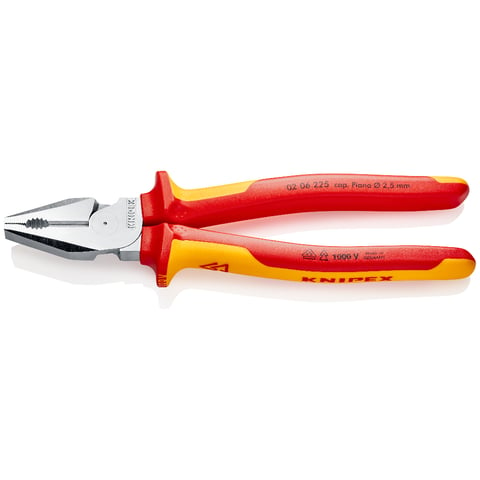 KNIPEX 02 06 225 Combinatiet. .. VDE-getest verchroomd 225 m