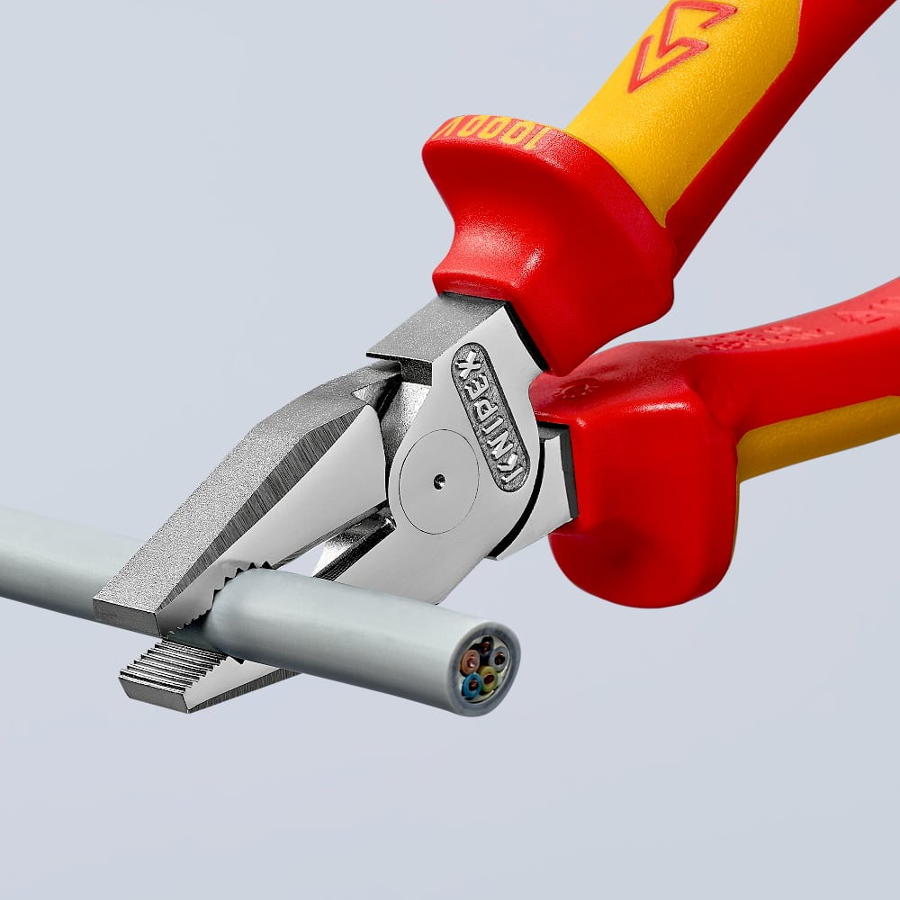 KNIPEX 02 06 225 Combinatiet. .. VDE-getest verchroomd 225 m