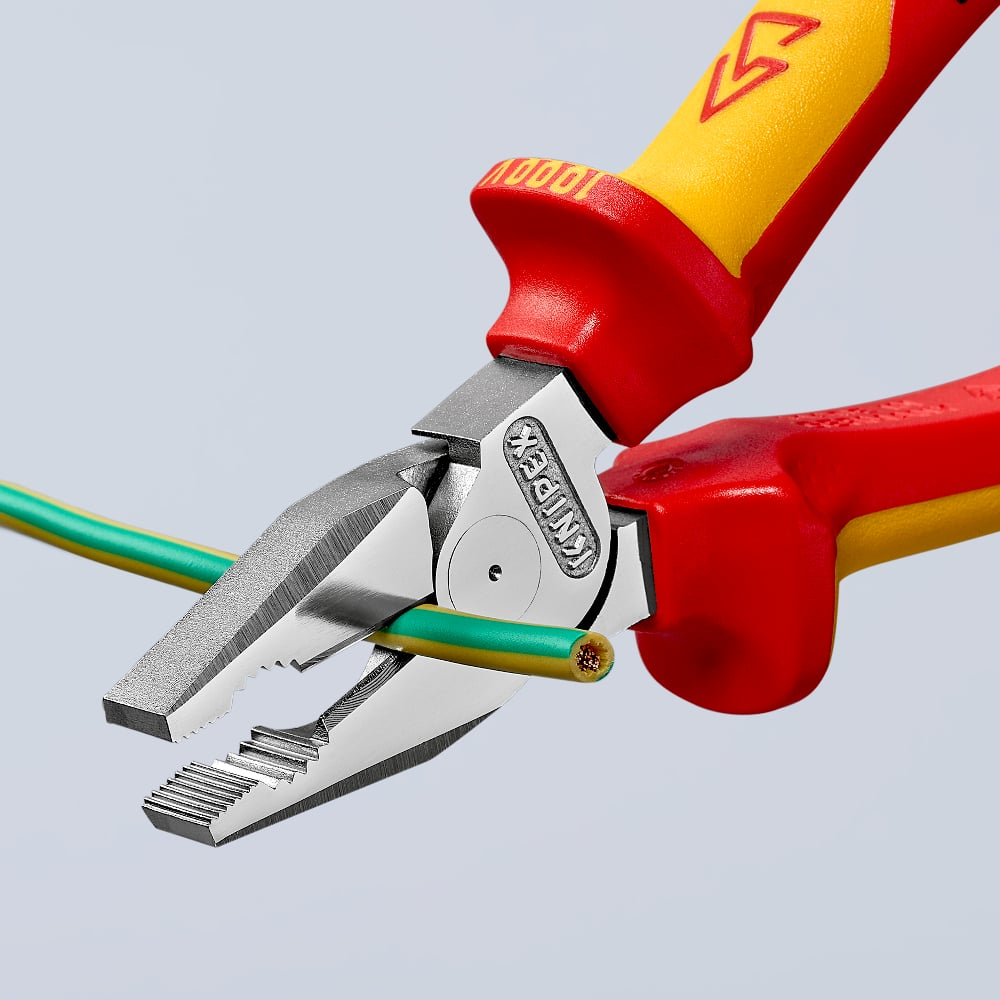 KNIPEX 02 06 225 Combinatiet. .. VDE-getest verchroomd 225 m