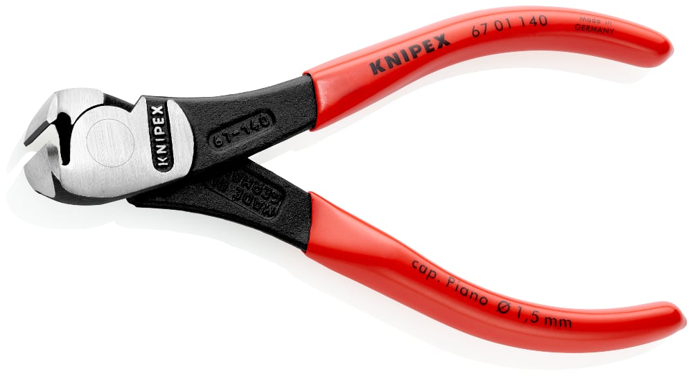 KNIPEX 67 01 140 Voorsnijtang .. zwart geatramenteerd 140 mm