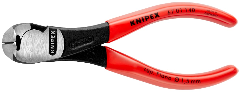 KNIPEX 67 01 140 Voorsnijtang .. zwart geatramenteerd 140 mm