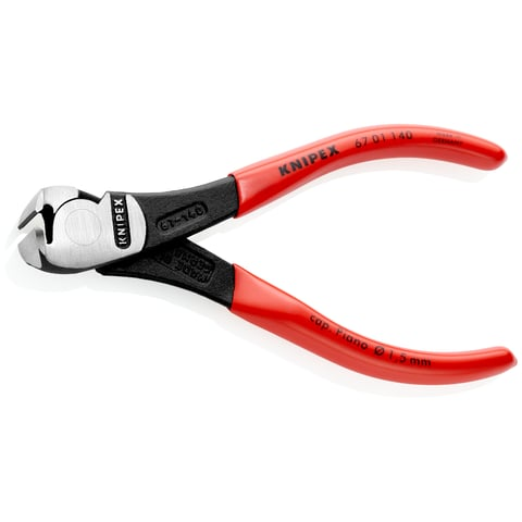 KNIPEX 67 01 140 Voorsnijtang .. zwart geatramenteerd 140 mm