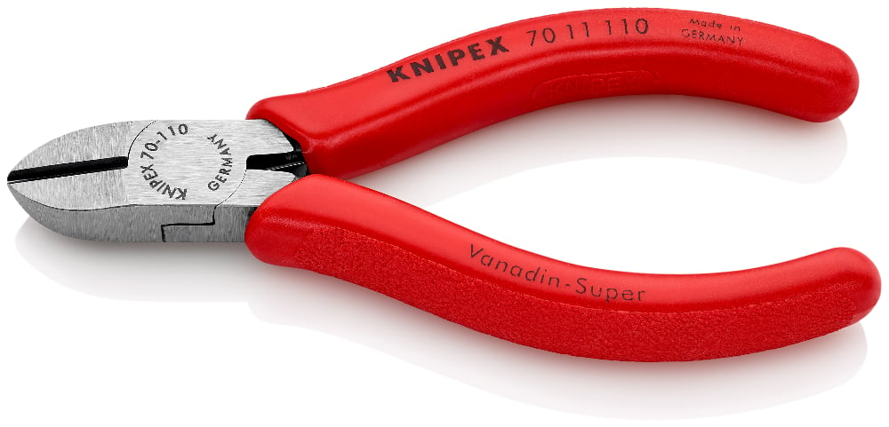 KNIPEX 70 11 110 Zijsnijtang .. zwart geatramenteerd 110 mm