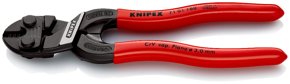 KNIPEX 71 01 160 Boutensnijt. ..eed zwart geatramenteerd 160