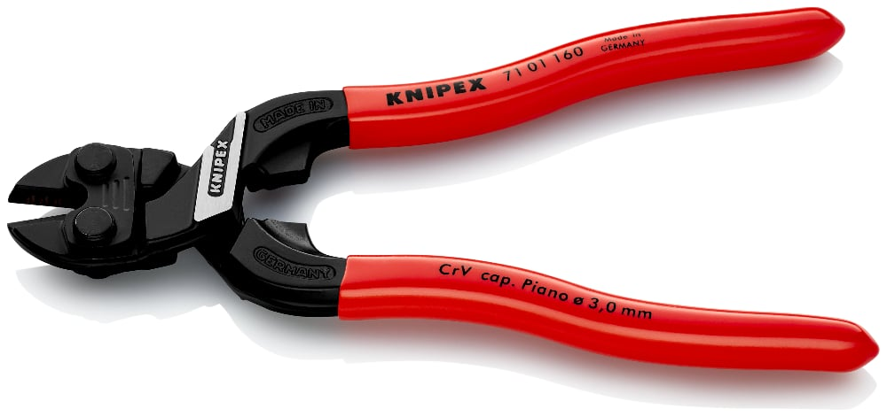 KNIPEX 71 01 160 Boutensnijt. ..eed zwart geatramenteerd 160