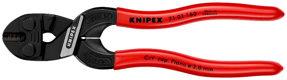 KNIPEX 71 01 160 Boutensnijt. ..eed zwart geatramenteerd 160
