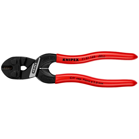 KNIPEX 71 01 160 Boutensnijt. ..eed zwart geatramenteerd 160
