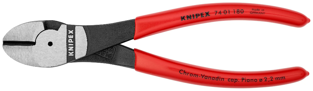 KNIPEX 74 01 180 Zijsnijtang .. zwart geatramenteerd 180 mm