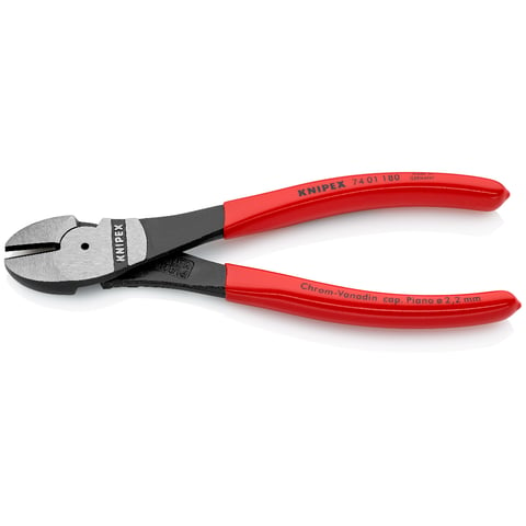 KNIPEX 74 01 180 Zijsnijtang .. zwart geatramenteerd 180 mm