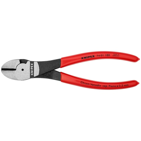 KNIPEX 74 01 180 Zijsnijtang .. zwart geatramenteerd 180 mm