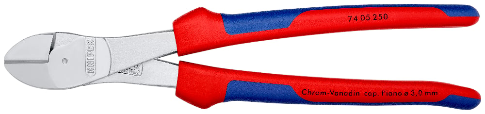 KNIPEX 74 05 250 Zijsnijtang ..ntengrepen verchroomd 250 mm