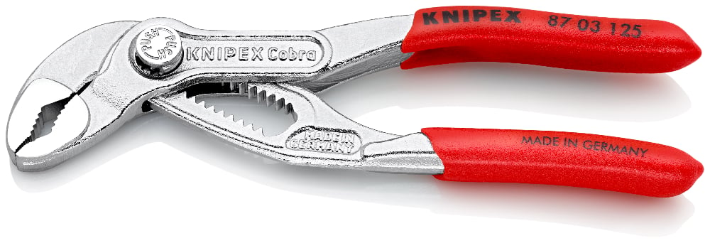 KNIPEX 87 03 125 Waterpomptang ..of bekleed verchroomd 125 mm