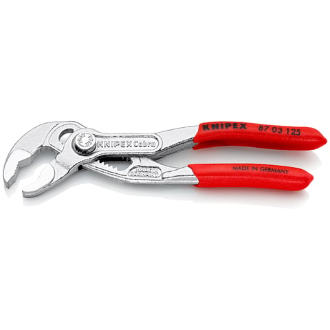 KNIPEX 87 03 125 Waterpomptang ..of bekleed verchroomd 125 mm