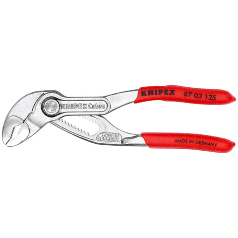 KNIPEX 87 03 125 Waterpomptang ..of bekleed verchroomd 125 mm