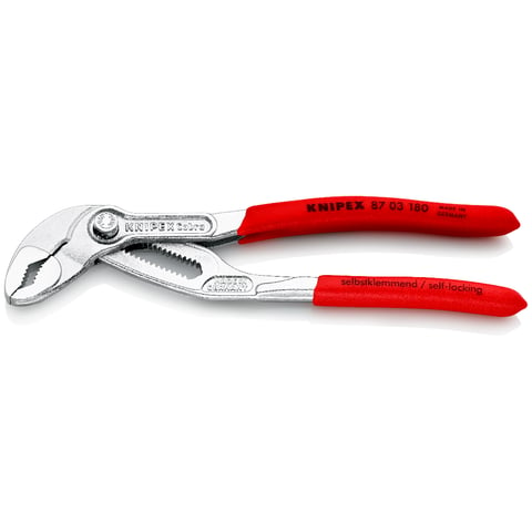 KNIPEX 87 03 180 Waterpomptang ..of bekleed verchroomd 180 mm