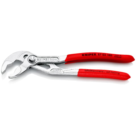 KNIPEX 87 03 180 Waterpomptang ..of bekleed verchroomd 180 mm