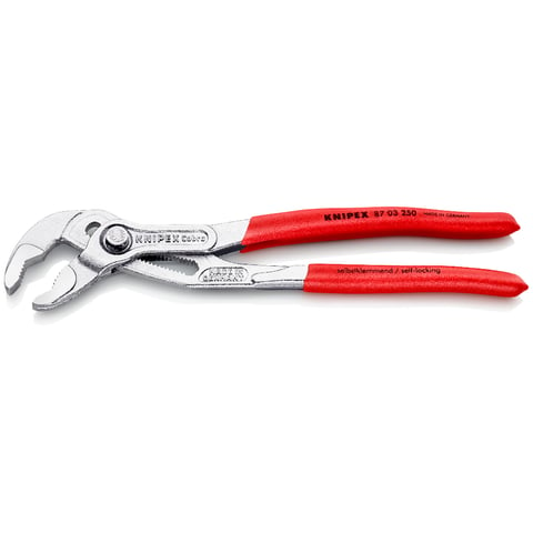 KNIPEX 87 03 250 Waterpomptang ..of bekleed verchroomd 250 mm