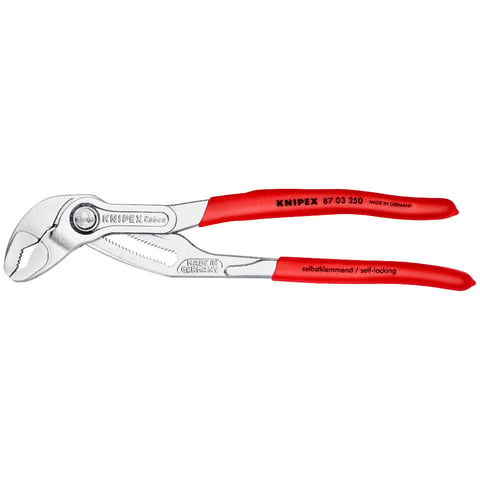 KNIPEX 87 03 250 Waterpomptang ..of bekleed verchroomd 250 mm