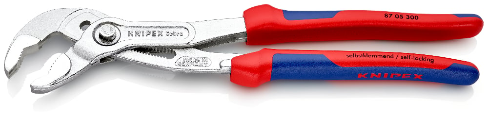 KNIPEX 87 05 300 Waterpomptang ..ntengrepen verchroomd 300 mm