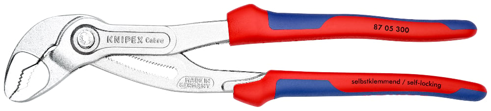 KNIPEX 87 05 300 Waterpomptang ..ntengrepen verchroomd 300 mm