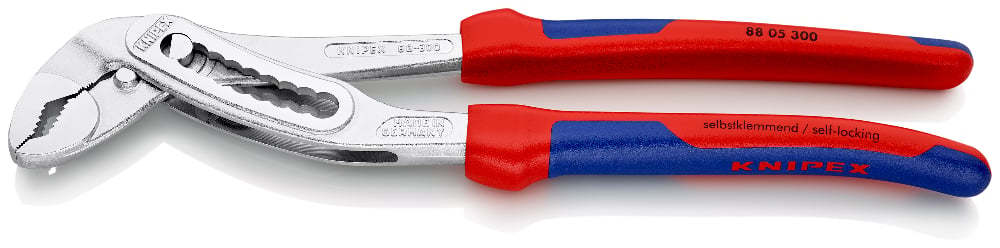 KNIPEX 88 05 300 Waterpomptang ..ntengrepen verchroomd 300 mm