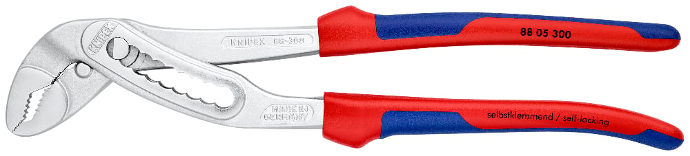 KNIPEX 88 05 300 Waterpomptang ..ntengrepen verchroomd 300 mm