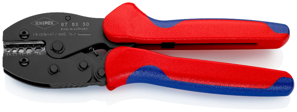 KNIPEX 97 52 30 Krimptang ..tengrepen gebruineerd 220 mm