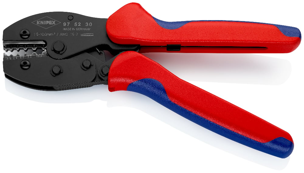 KNIPEX 97 52 30 Krimptang ..tengrepen gebruineerd 220 mm