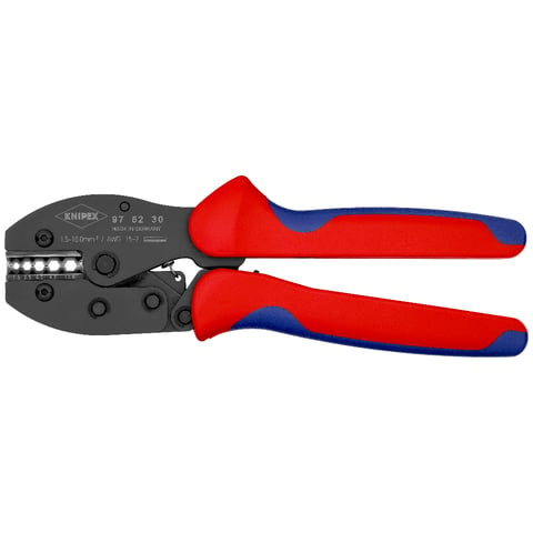 KNIPEX 97 52 30 Krimptang ..tengrepen gebruineerd 220 mm