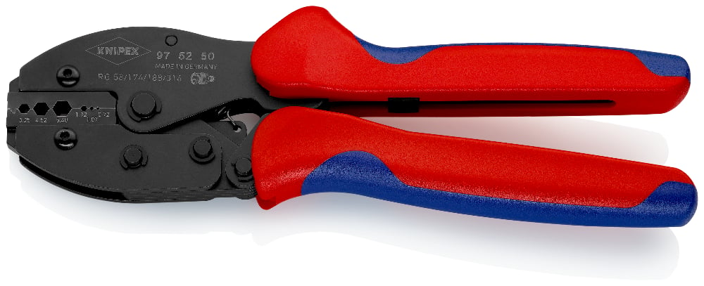 KNIPEX 97 52 50 Krimptang ..tengrepen gebruineerd 220 mm