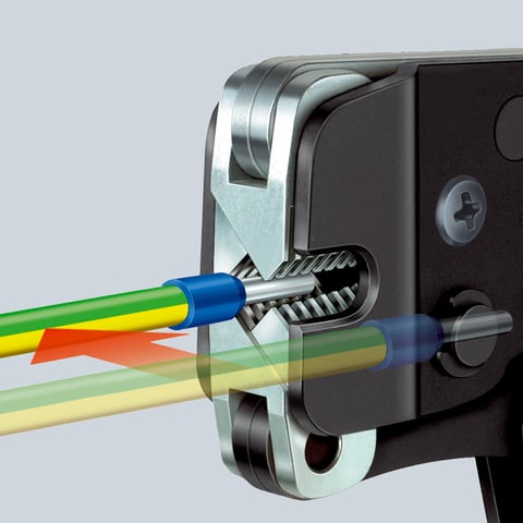 KNIPEX 97 53 08 Krimptang ..voering met meer-componenten