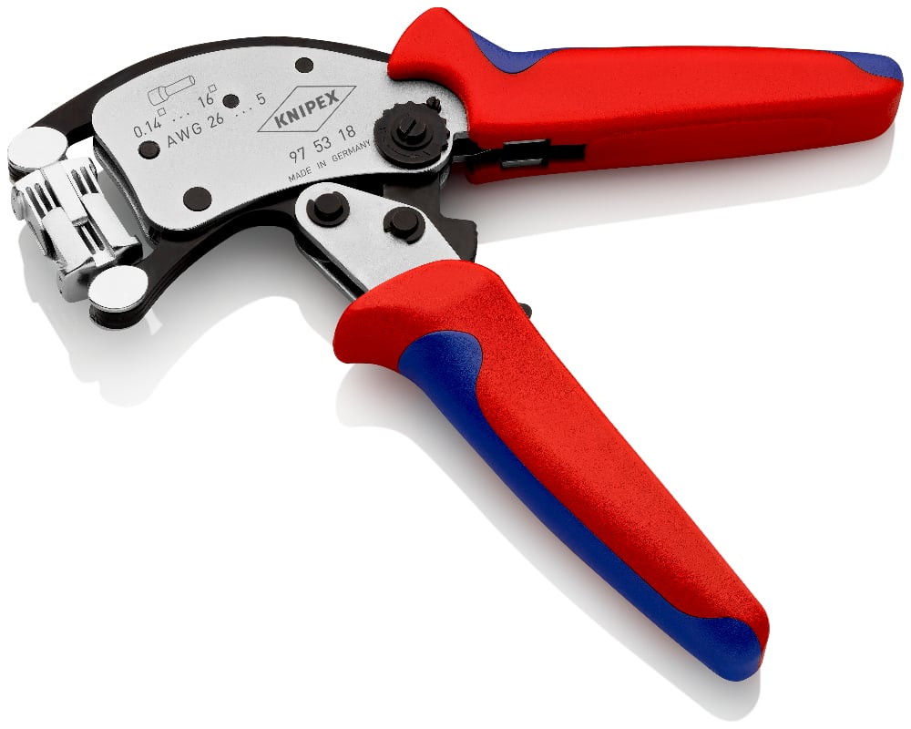 KNIPEX 97 53 18 Krimptang ..n met draaibare krimpkop met