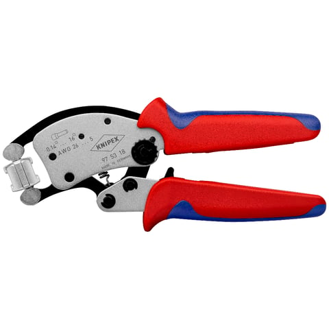 KNIPEX 97 53 18 Krimptang ..n met draaibare krimpkop met