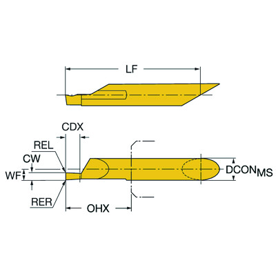 Sandvik Coromant CXS-06F300-6215AL 1025CoroTurn XS, volhardmetalen gereedschap voor kopsteken