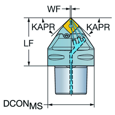 Sandvik Coromant C6-PSDNN-00065-19HPT-Max P, snij-unit voor draaien