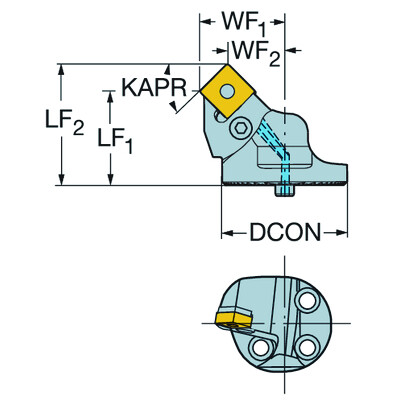 Sandvik Coromant SL-PSSNR-40-12HP-XT-Max P, kop voor draaien