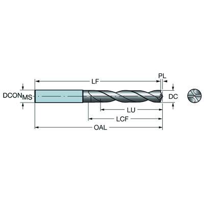 Sandvik Coromant 854.1-0476-05-A0 N20CCoroDrill Delta-C, volhardmetalen boor