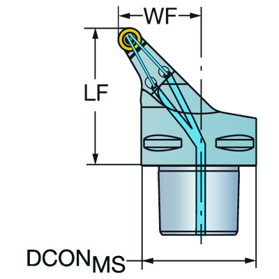 Sandvik Coromant C6-SRSCL-45065-10HPCoroTurn 107, snijeenheid voor draaien