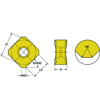 Sandvik Coromant 345R-13T5E-MM 2040CoroMill 345, wisselplaat voor frezen