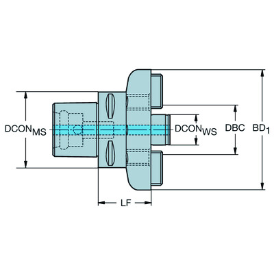 Sandvik Coromant C8-391.XL-40 065Coromant Capto naar CoroBore XL adapter