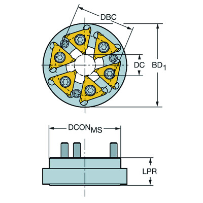 Sandvik Coromant 325-12EE32-16MCoroMill 325, draadwervelfrees